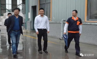 秦汉新城党委副书记、管委会副主任许寿琨同志来我公司调研指导
